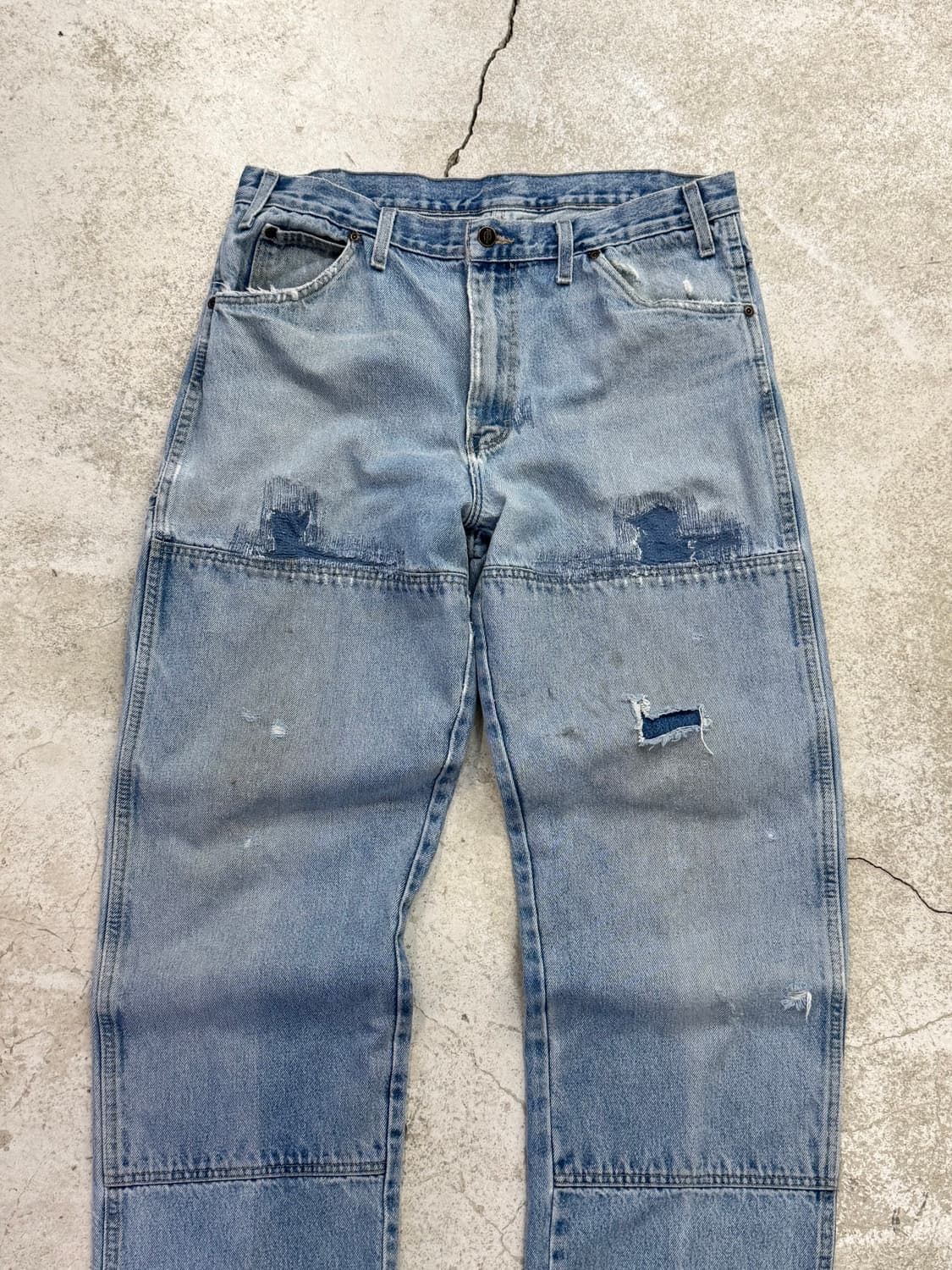 디키즈 더블니 데님 워크팬츠 상품이미지2