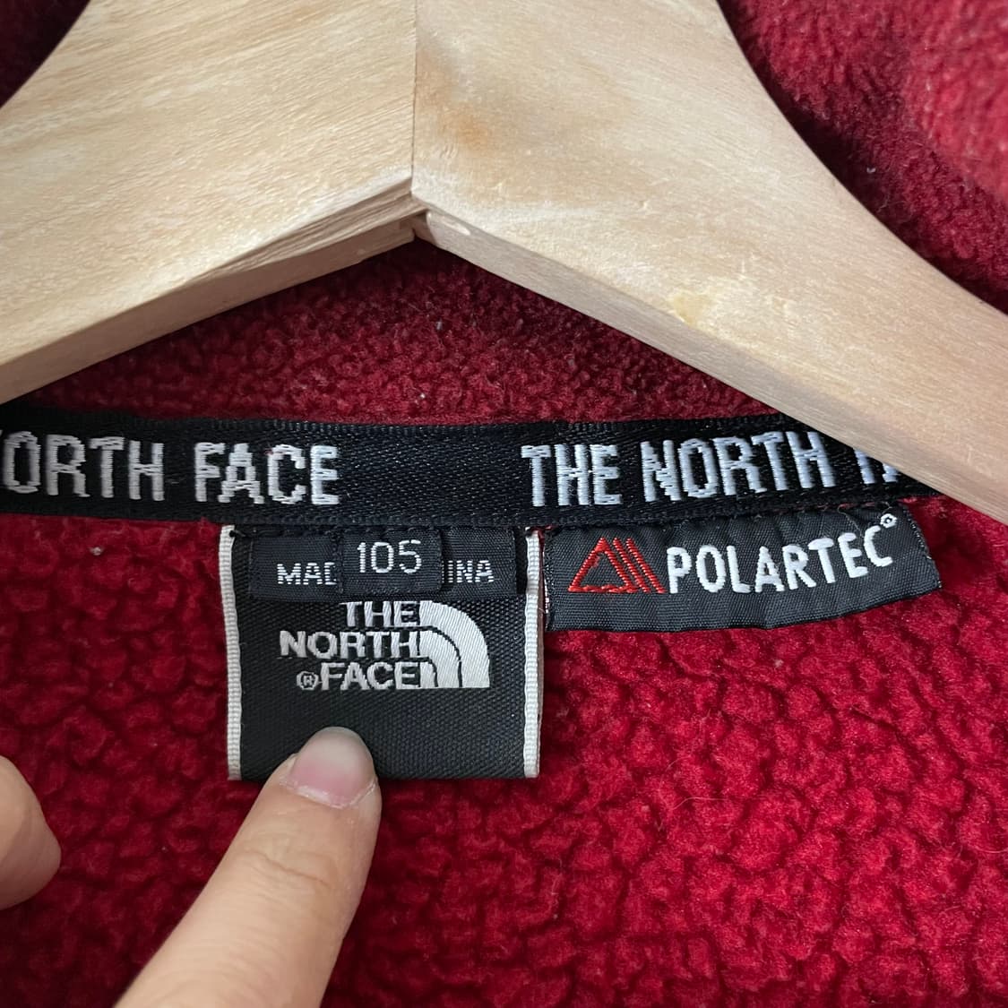 노스페이스 레드 후리스 상품이미지7