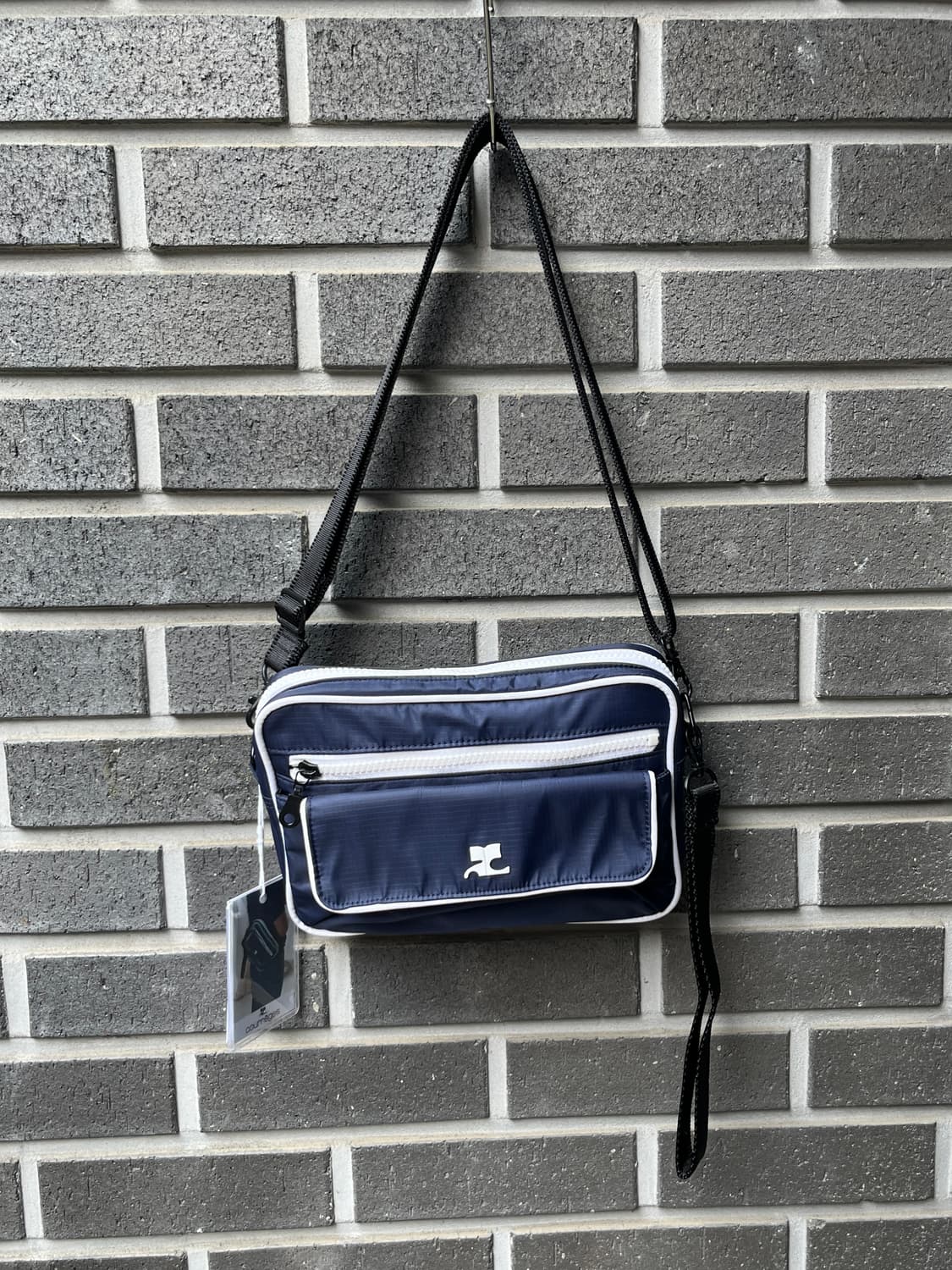 00s Courreges 꾸레쥬 화이트 로고 4웨이 백 스몰 상품이미지1