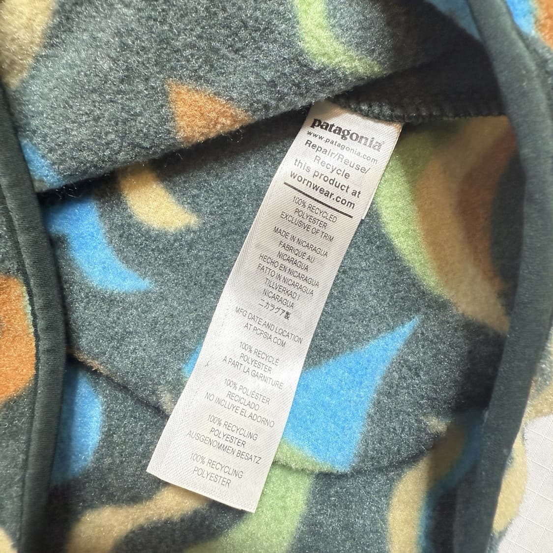 21FW 파타고니아 신칠라 스냅T 그린 멀티 패턴 상품이미지6