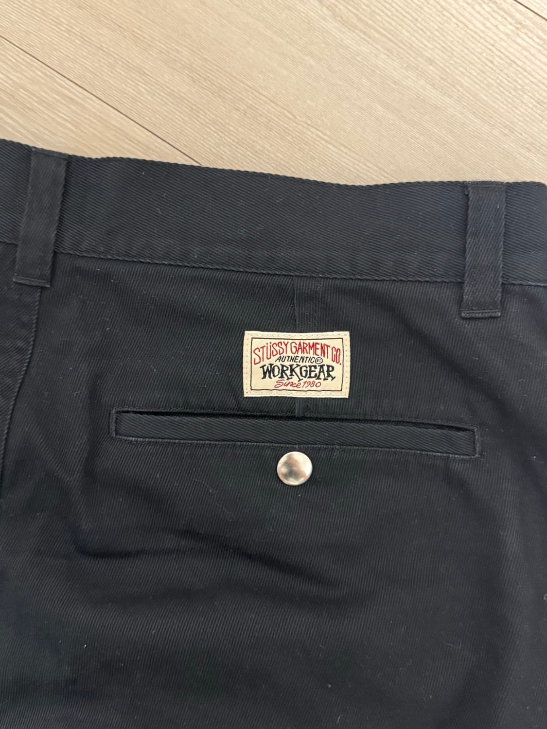 스투시 워크기어 트윌 트라우저 블랙 상품이미지3