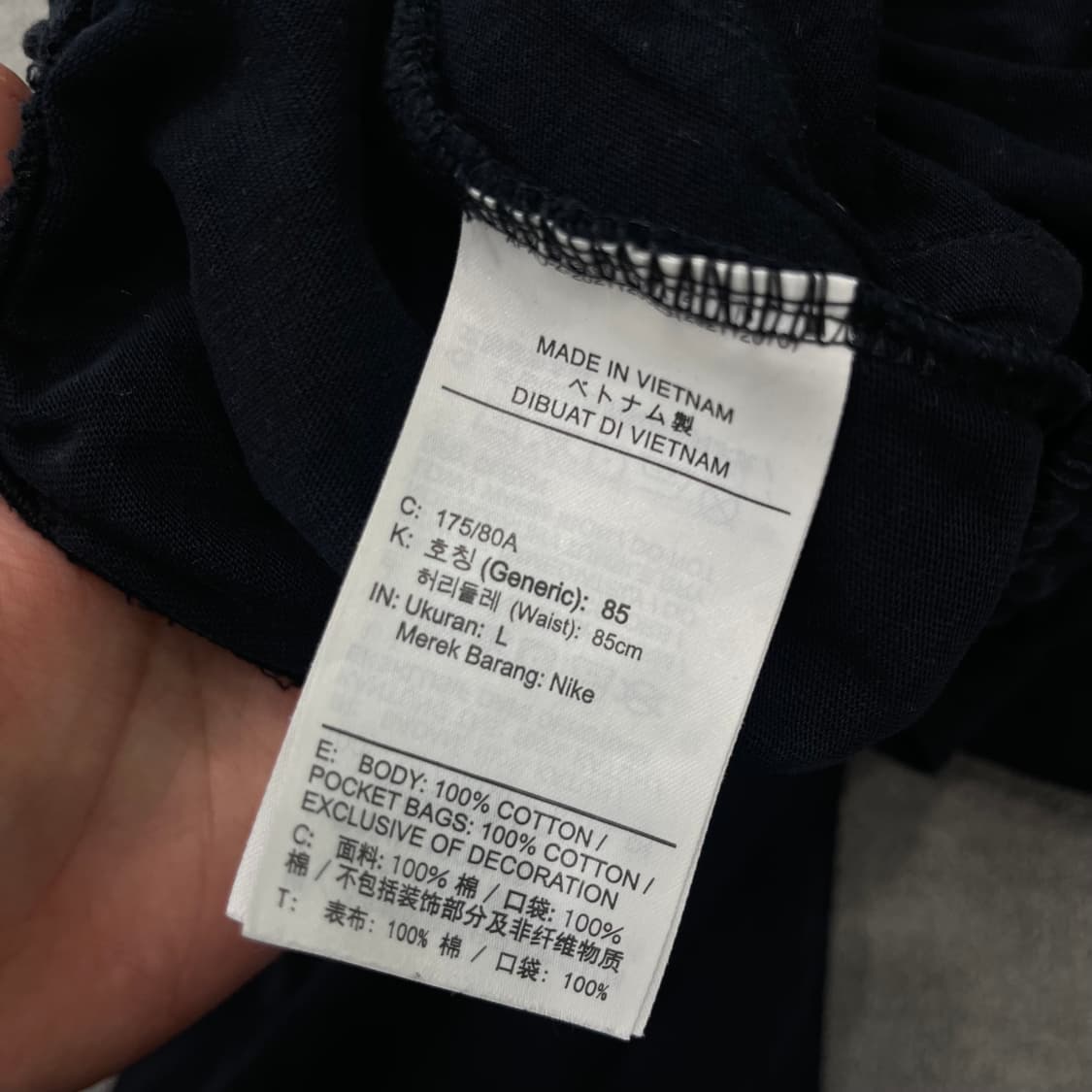 L 나이키 블랙 반바지 상품이미지6