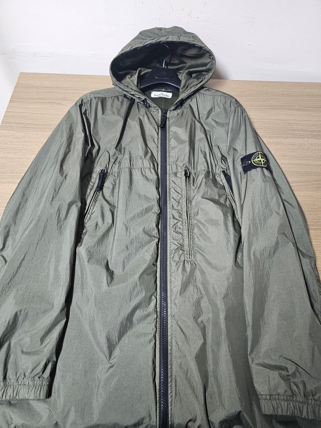 스톤아일랜드 크링클랩스 롱 후드 자켓 상품이미지2