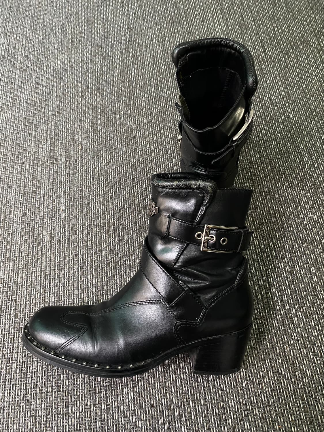 Harley-Davidson]Stud Detail Buckle Biker 상품이미지7