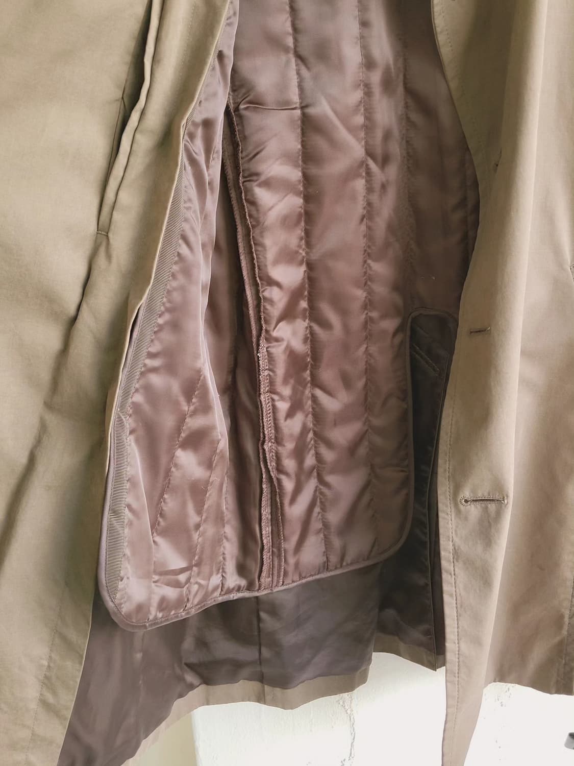 카키 내피 트렌치코트 상품이미지6