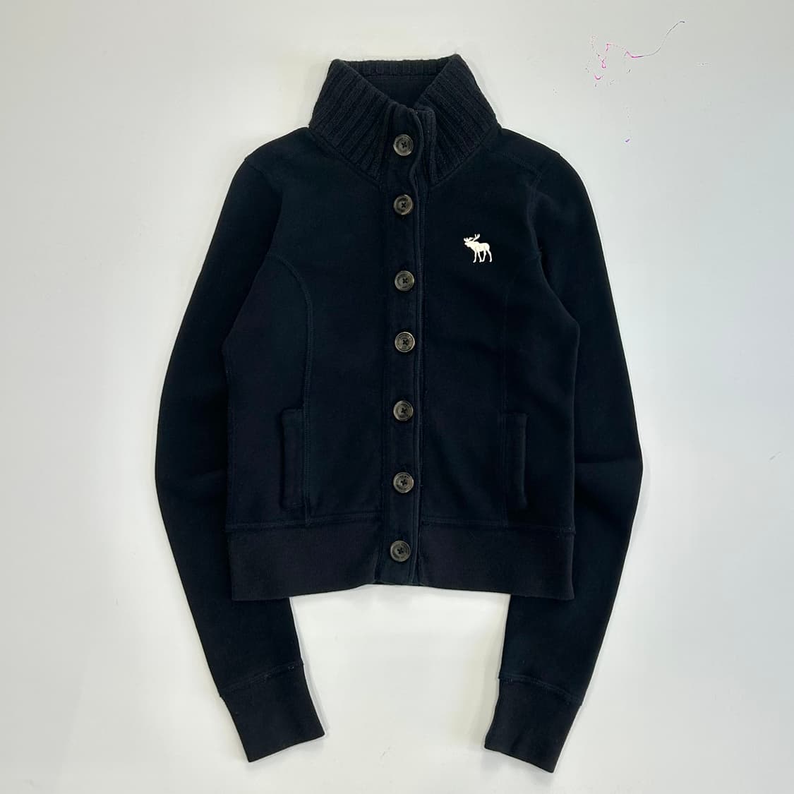 Abercrombie 아베크롬비 하이넥 네이비 니트 가디건  상품이미지3