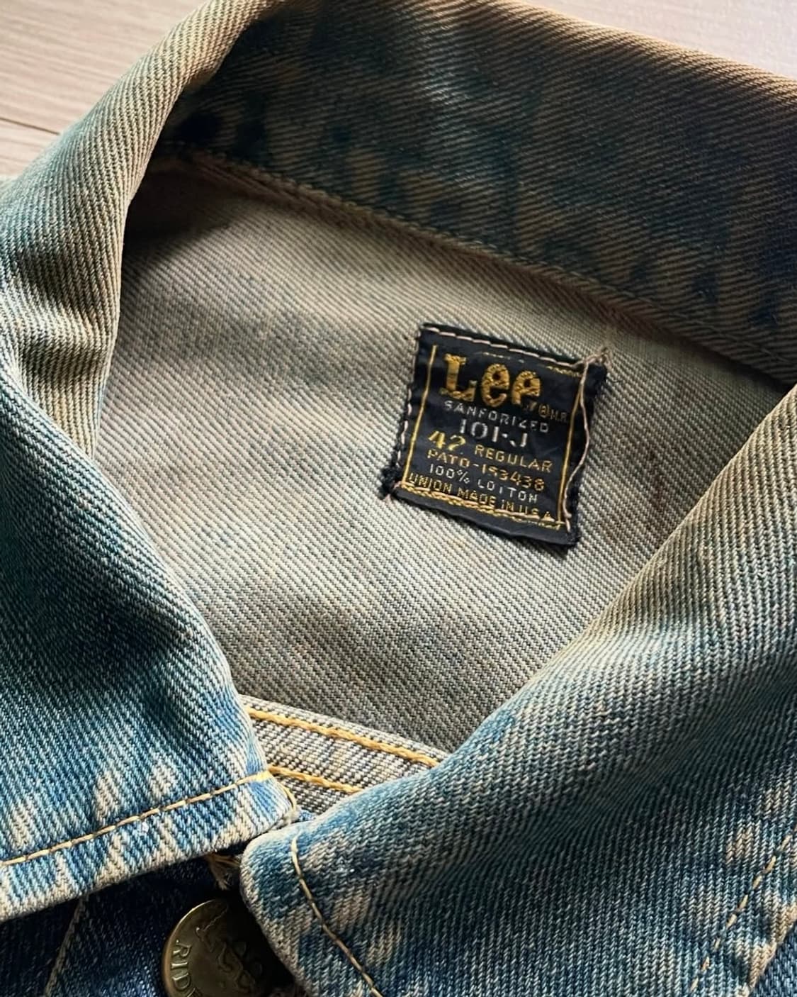 LEE 101-J 70s 리 빈티지 청자켓(42size) 상품이미지3