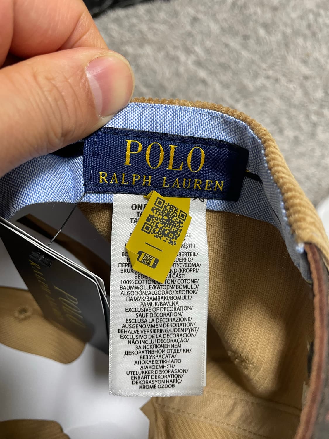 폴로Polo 컬러포니 브라운 코듀로이 캡 Free 상품이미지5