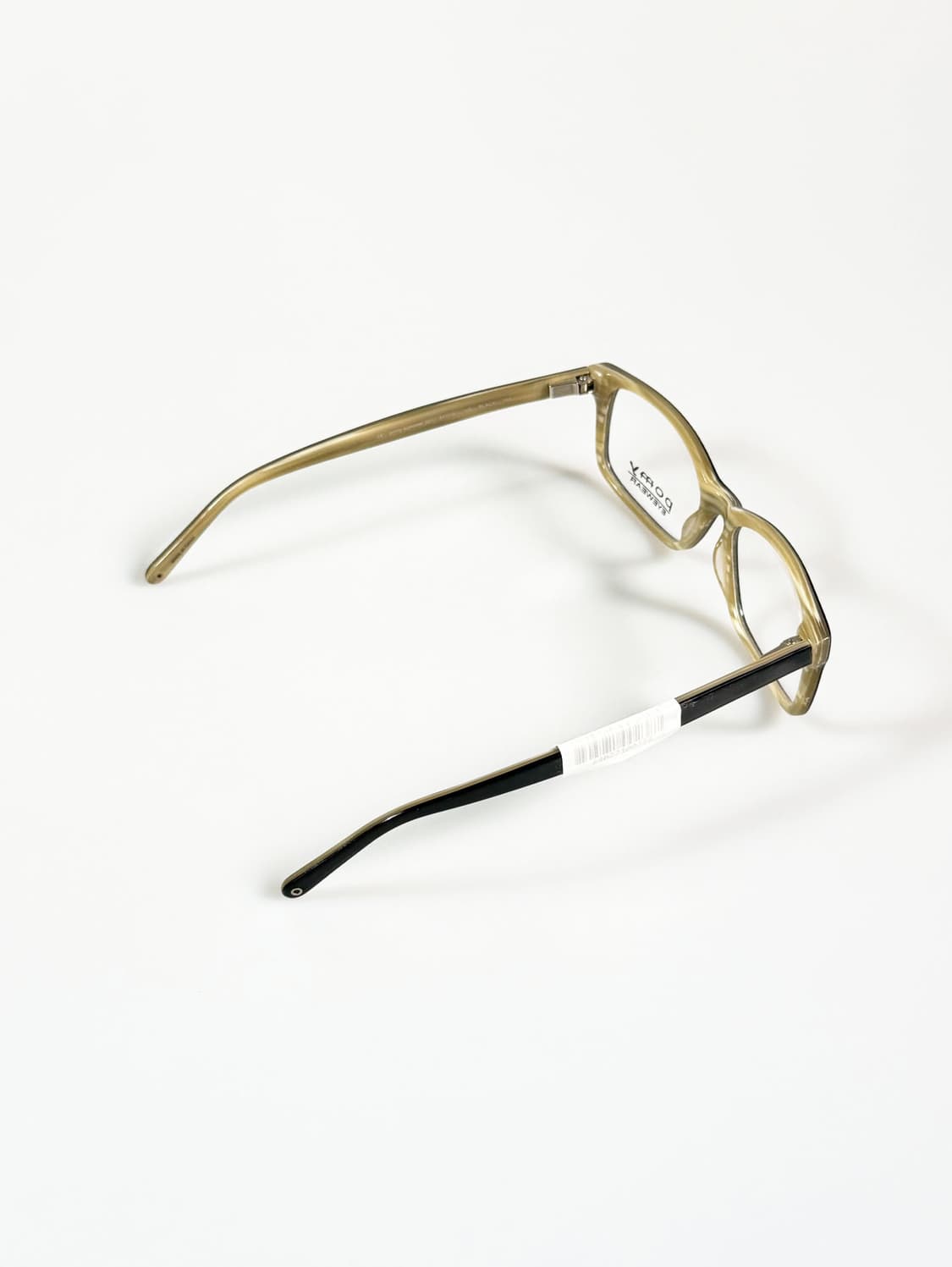 POMY 블랙 투톤 뿔테 스퀘어 프레임 빈티지 안경 상품이미지4