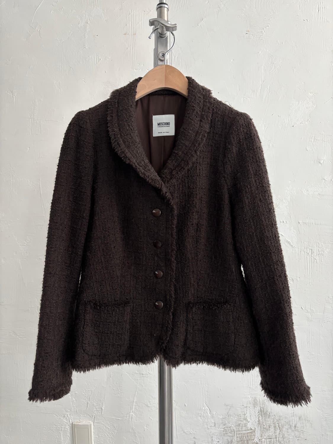 Moschino 모스키노 브라운 블레이져 트위드 자켓 상품이미지4