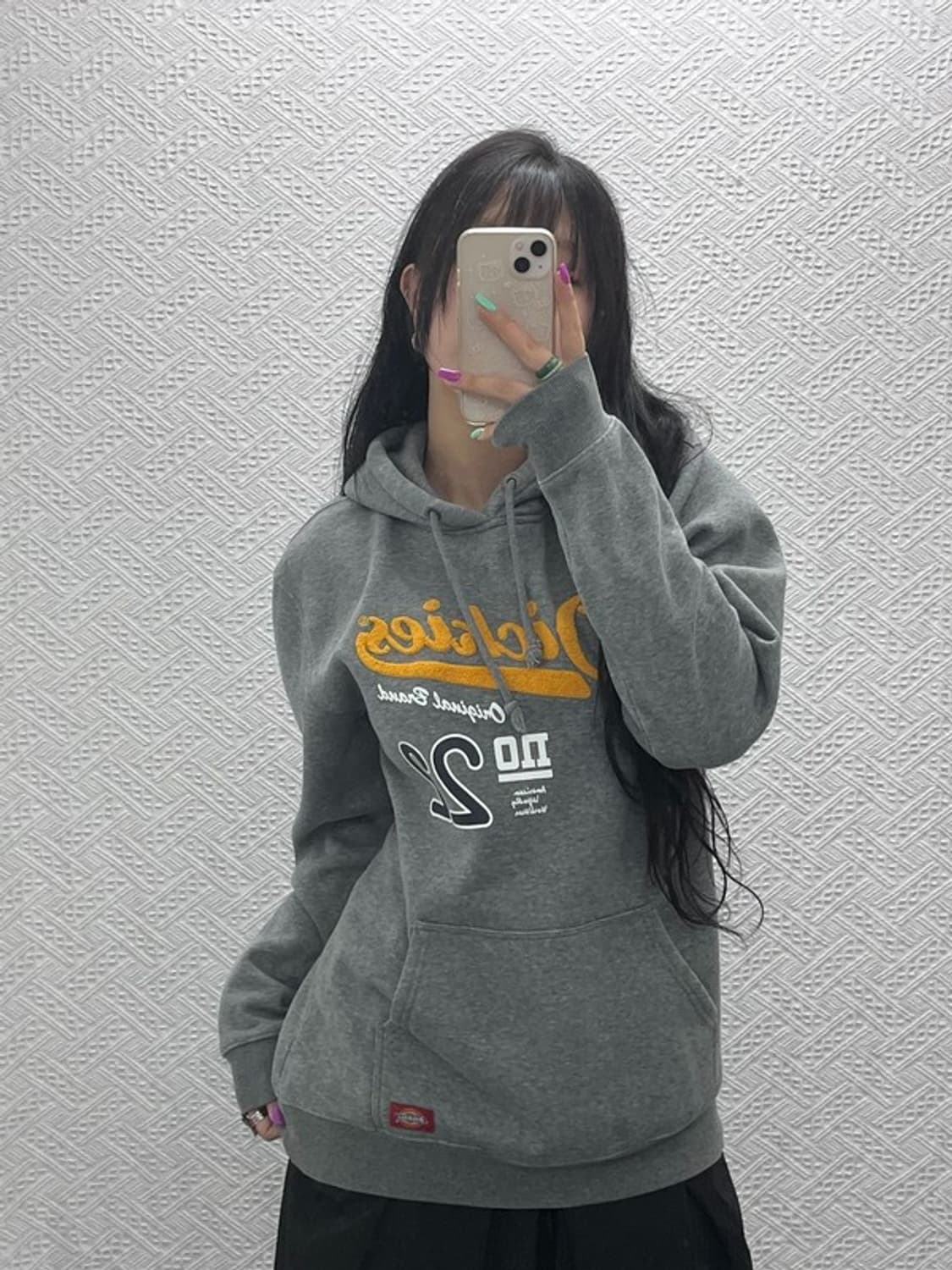 디키즈 캐주얼 빅로고 약기모 후드티 L C07333 상품이미지2