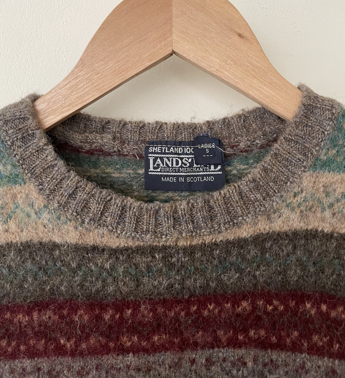 vintage scotland wool vest knit 상품이미지2