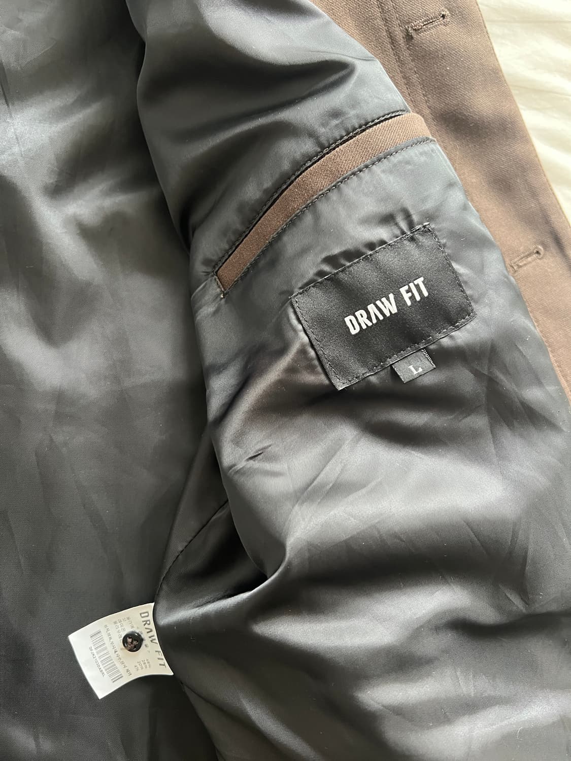 DRAW FIT Wool Blend Harrington Jacket -  상품이미지4