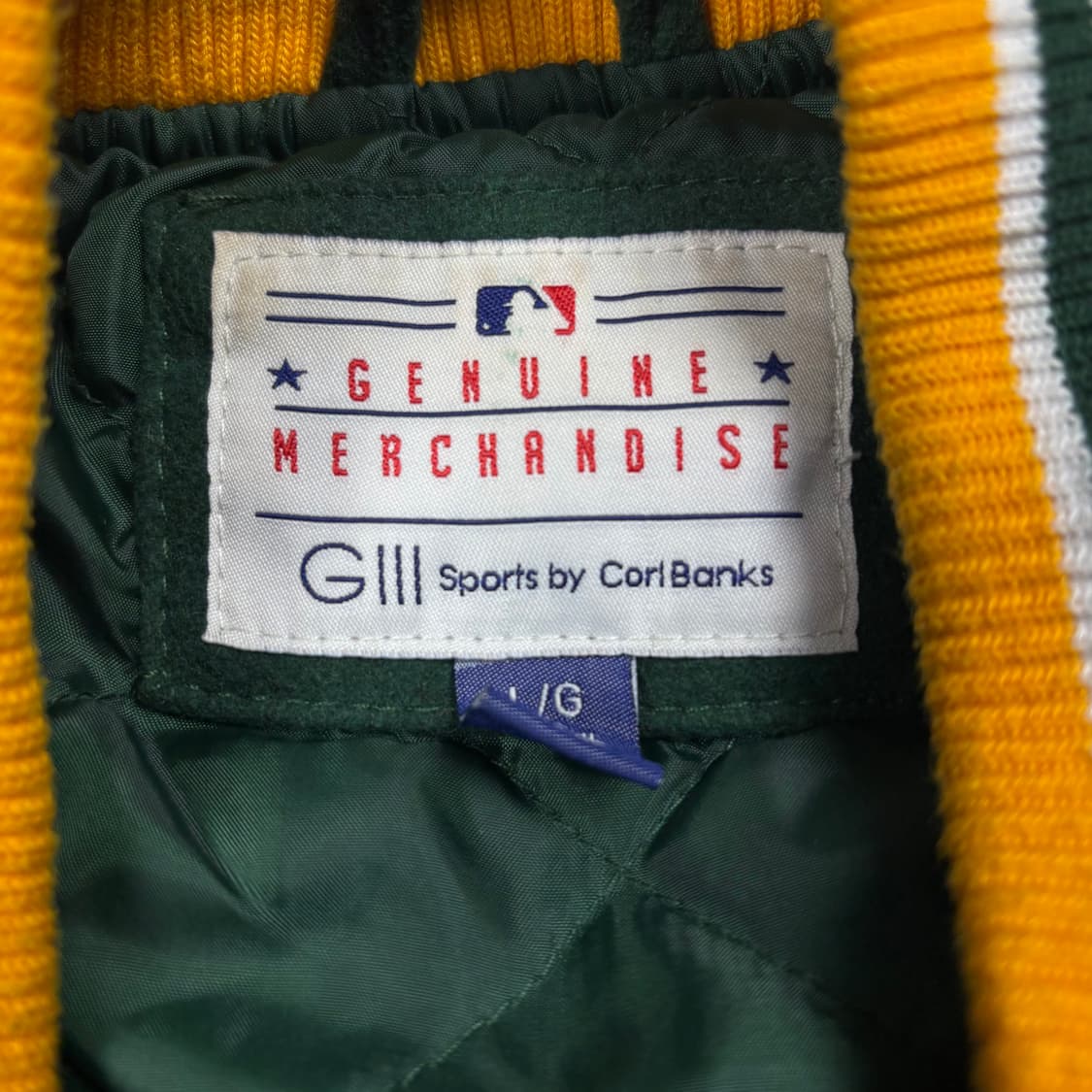 제뉴인 머천다이즈 오클랜드 애슬레틱스바시티 자켓 상품이미지5