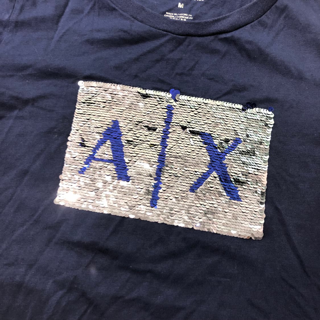 M 아르마니 익스체인지 스팽글 티셔츠 상품이미지2