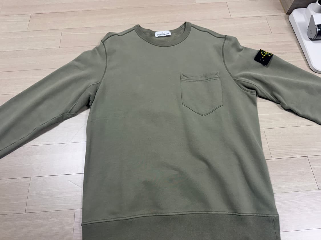 [XL] 스톤아일랜드 포켓 맨투맨 올리브 상품이미지1