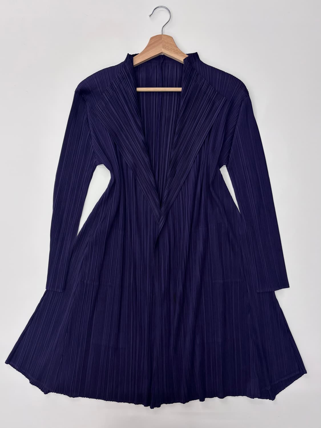 Pleats Please 플리츠플리즈 퍼플 오픈 롱 가디건 상품이미지6