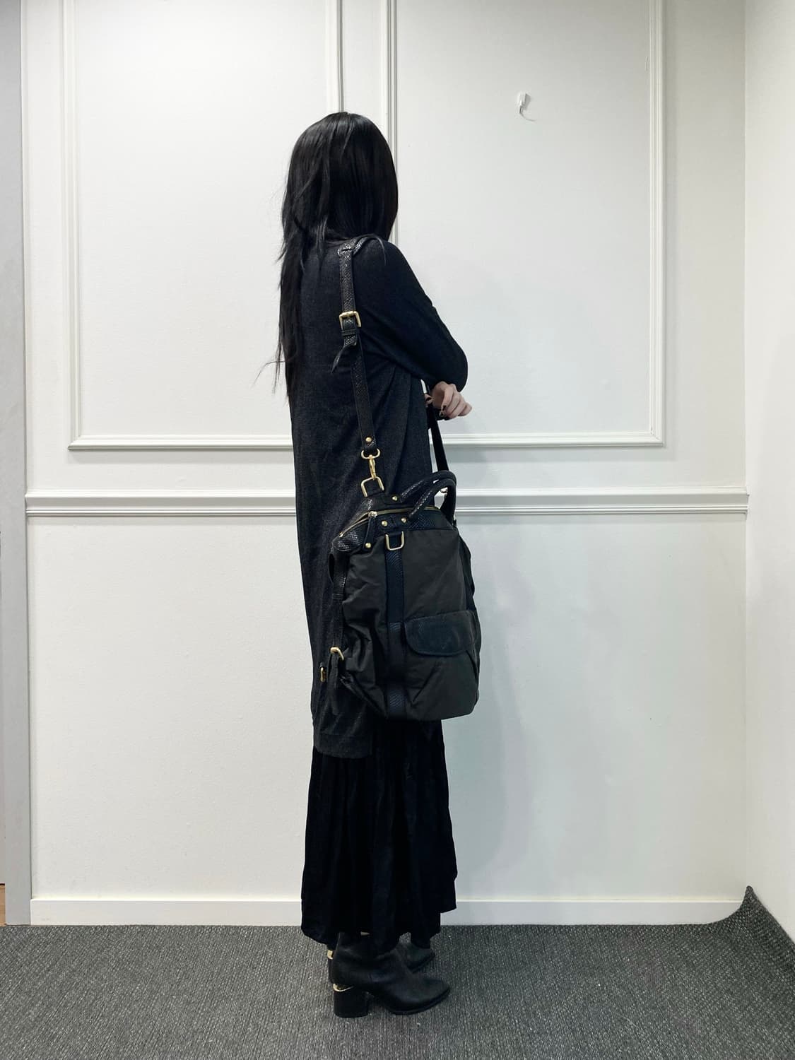 [Chocol Raffine]Minimal Grey Long Cardig 상품이미지3