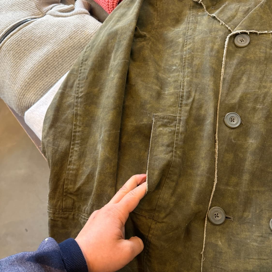 울리치 러프커팅 라이트 피코트  자켓 상품이미지4