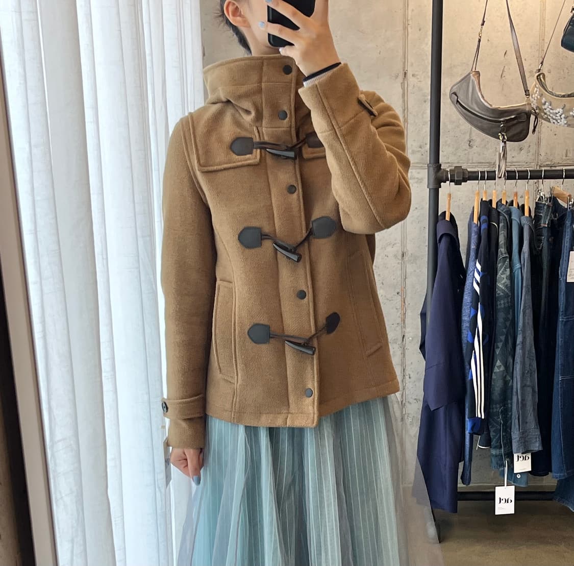 HARE 더플 코트 브라운 상품이미지1