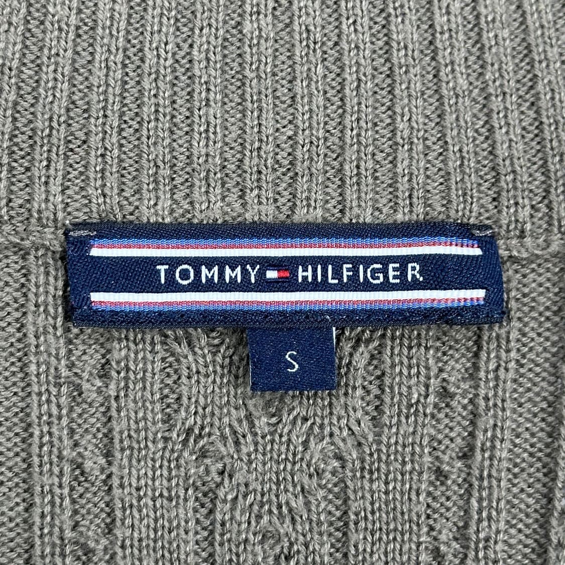 타미힐피거 플래그 브라운 니트집업 (S 여성추천) 상품이미지5