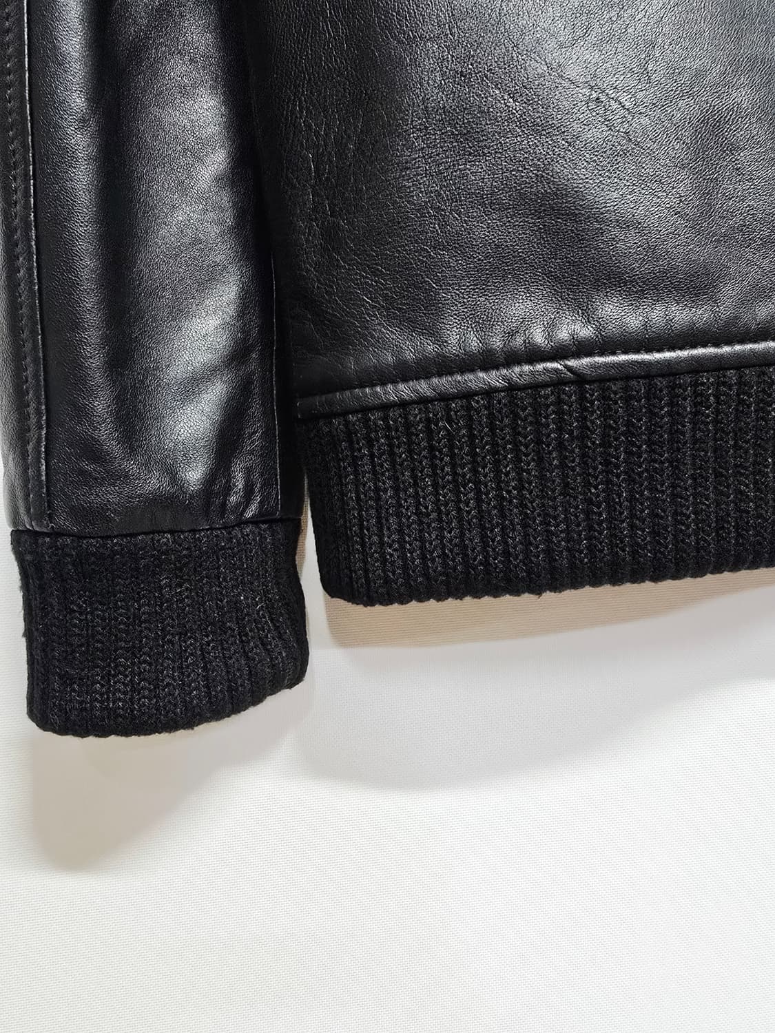 스티브요니 스튜디오 블랙 가죽 블루종55 상품이미지6