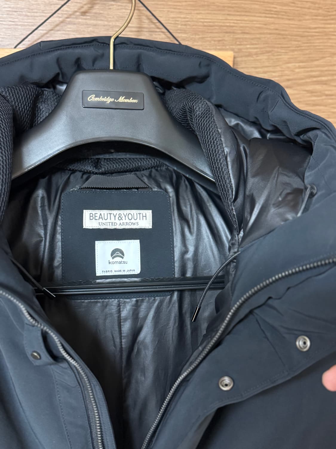 뷰티앤유스 고마츠 700필 패딩 구스 다운 L 유나이티드애로우즈 상품이미지6