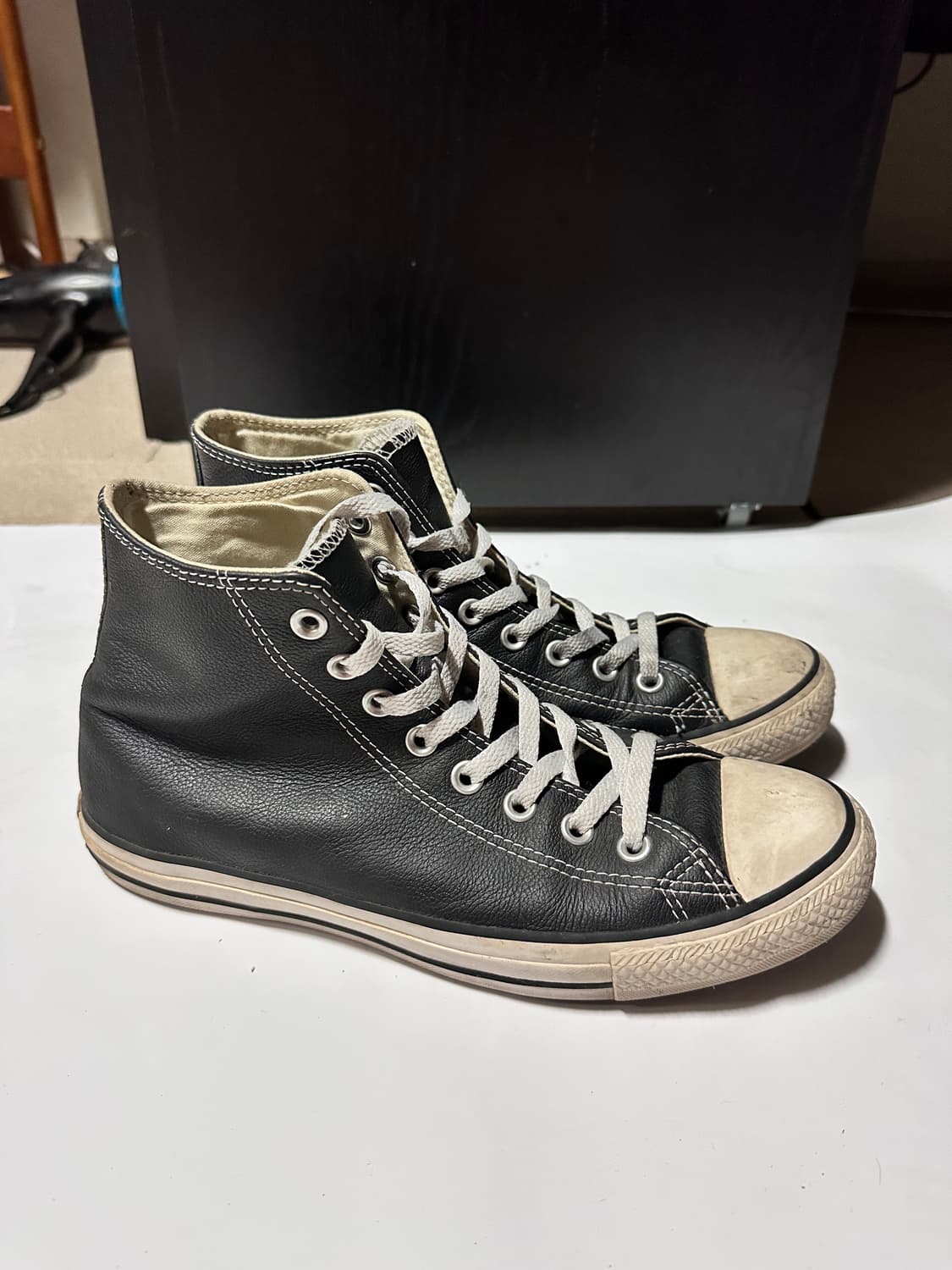 컨버스 척 테일러 레더 블랙 270 상품이미지1