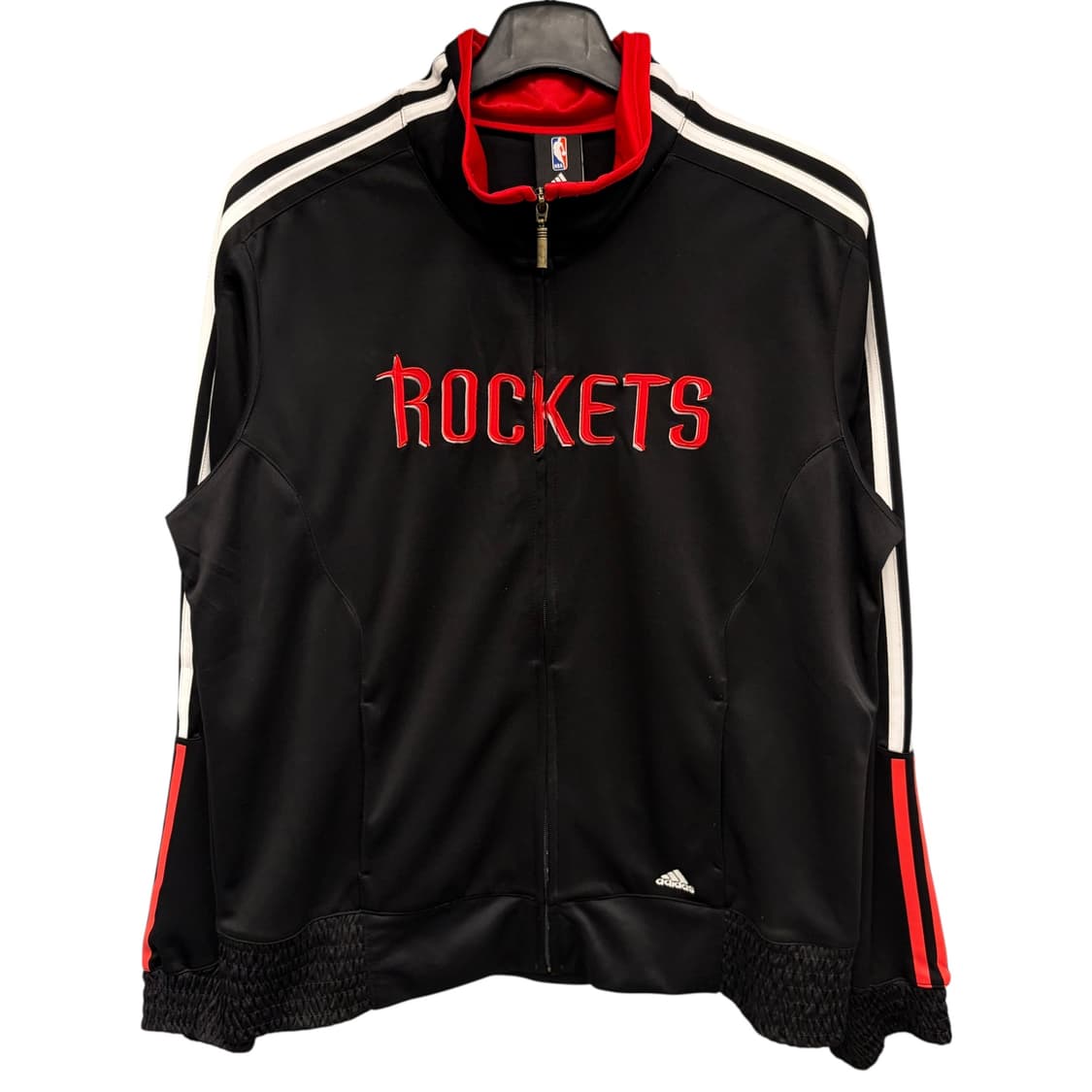 아디다스 X NBA 휴스턴 로키츠 블랙 트랙탑 져지 XL 상품이미지1