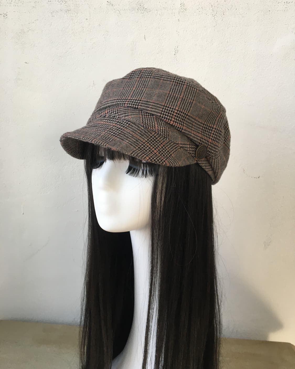  check pattern cap 상품이미지2