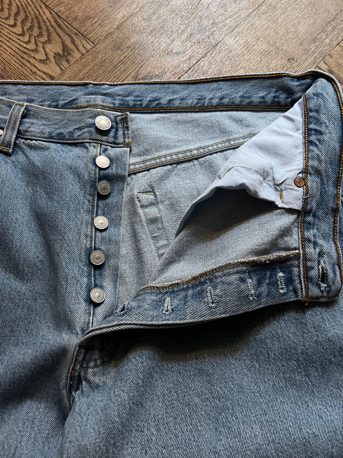 [38]90's 리바이스 501 Made in USA 데님 팬츠 S12 상품이미지3