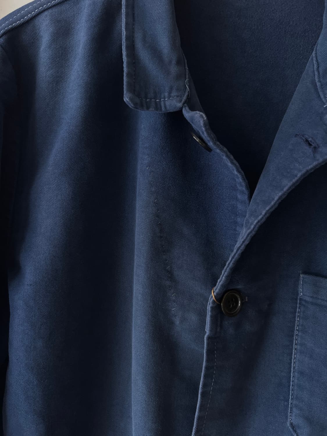 [M]90's 빈티지 워싱 몰스킨 프렌치 워크 자켓 상품이미지4