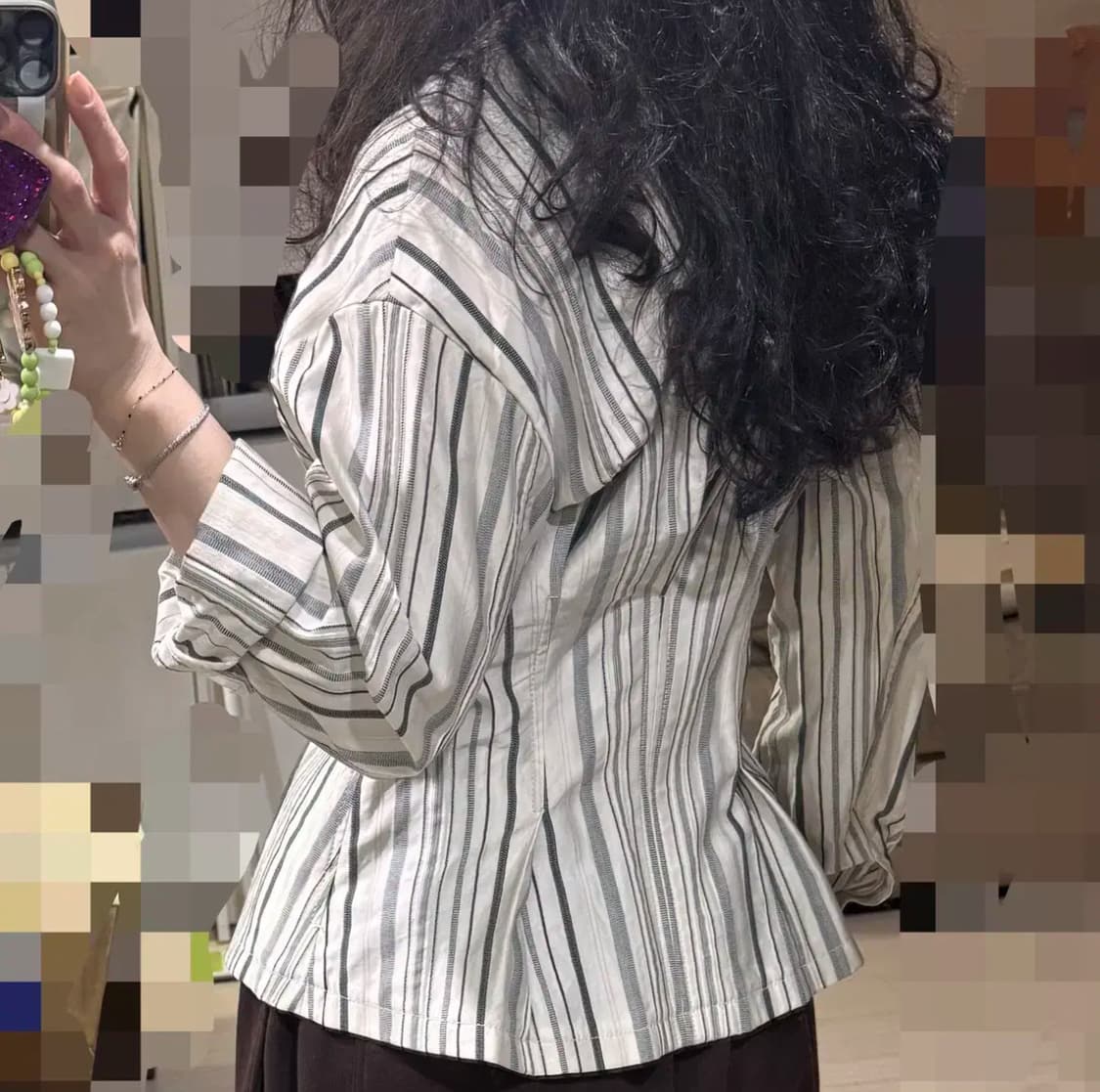 44 55 텍ㅇ 새상품 바네사브루노 정가44만 간절기 자켓 겸 셔츠 마쥬 상품이미지4