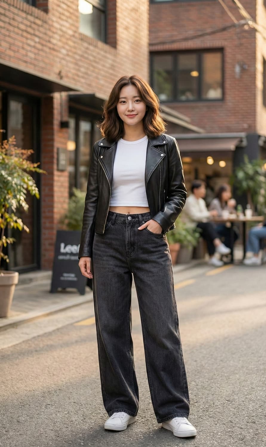 Lee 리 와이드핏 블랙 데님 진_24 상품이미지1