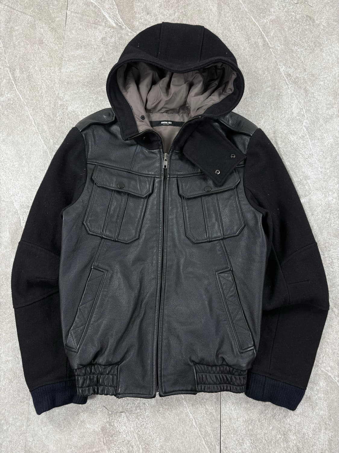 General Idea Wool Leather Jacket  상품이미지1