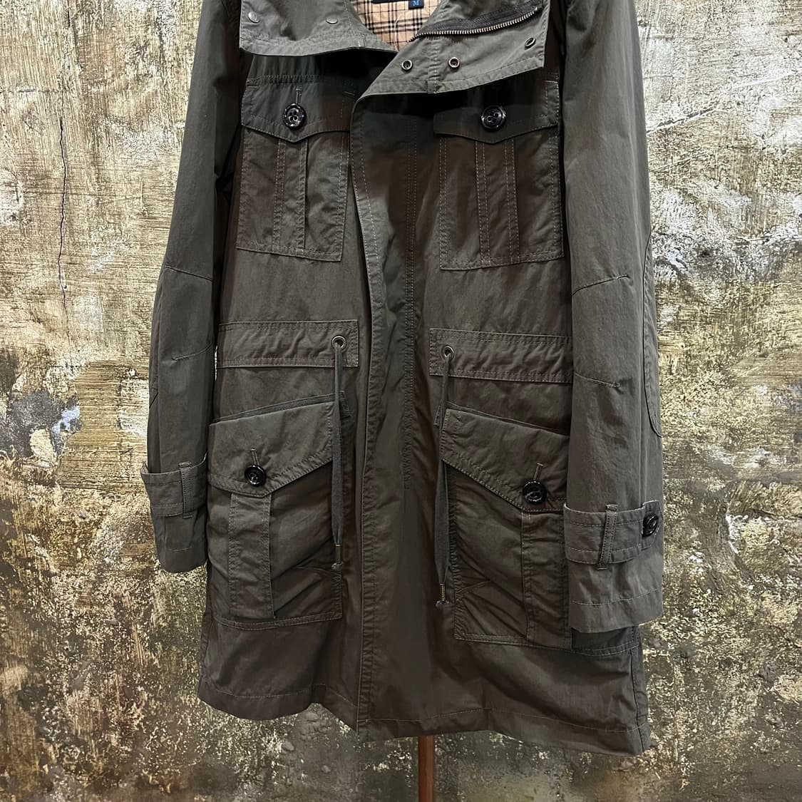 버버리 블루라벨 노바 체크 라이너 모즈 코트 상품이미지4