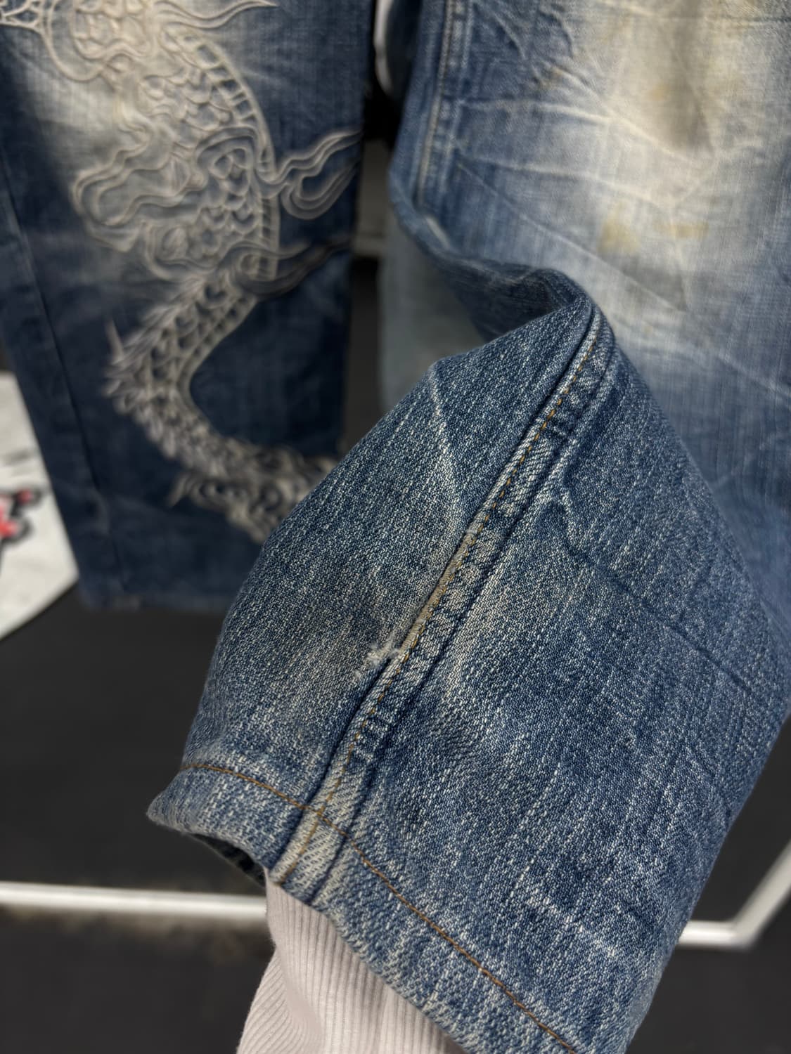 카라쿠리 타마시 오리엔탈 드래곤 데님팬츠 상품이미지8