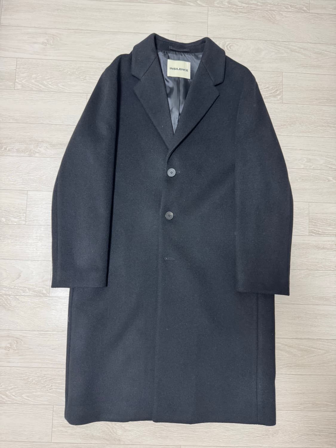 인사일런스 솔리스트 캐시미어 코트 BLACK/S 상품이미지1