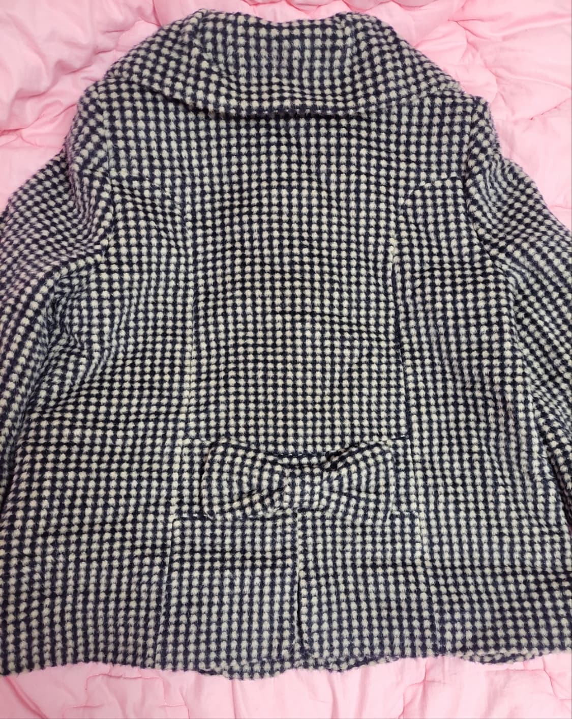 급처상태좋음!SATIN 샤틴 디올느낌 리본 알파카 자켓 코트 레니본st 상품이미지2