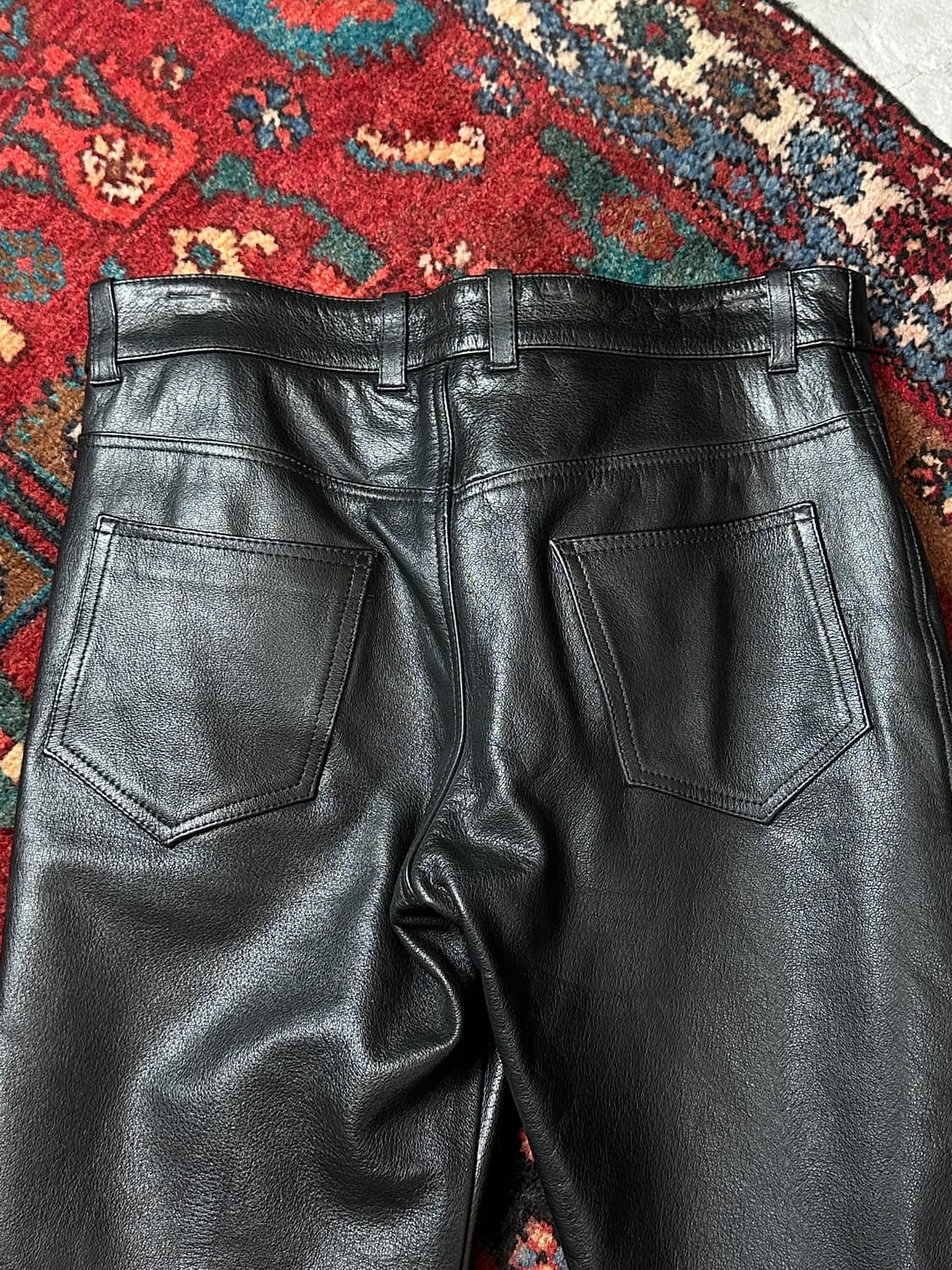 리얼 레더 부츠컷 팬츠 플레어진 크롬하츠st 상품이미지6