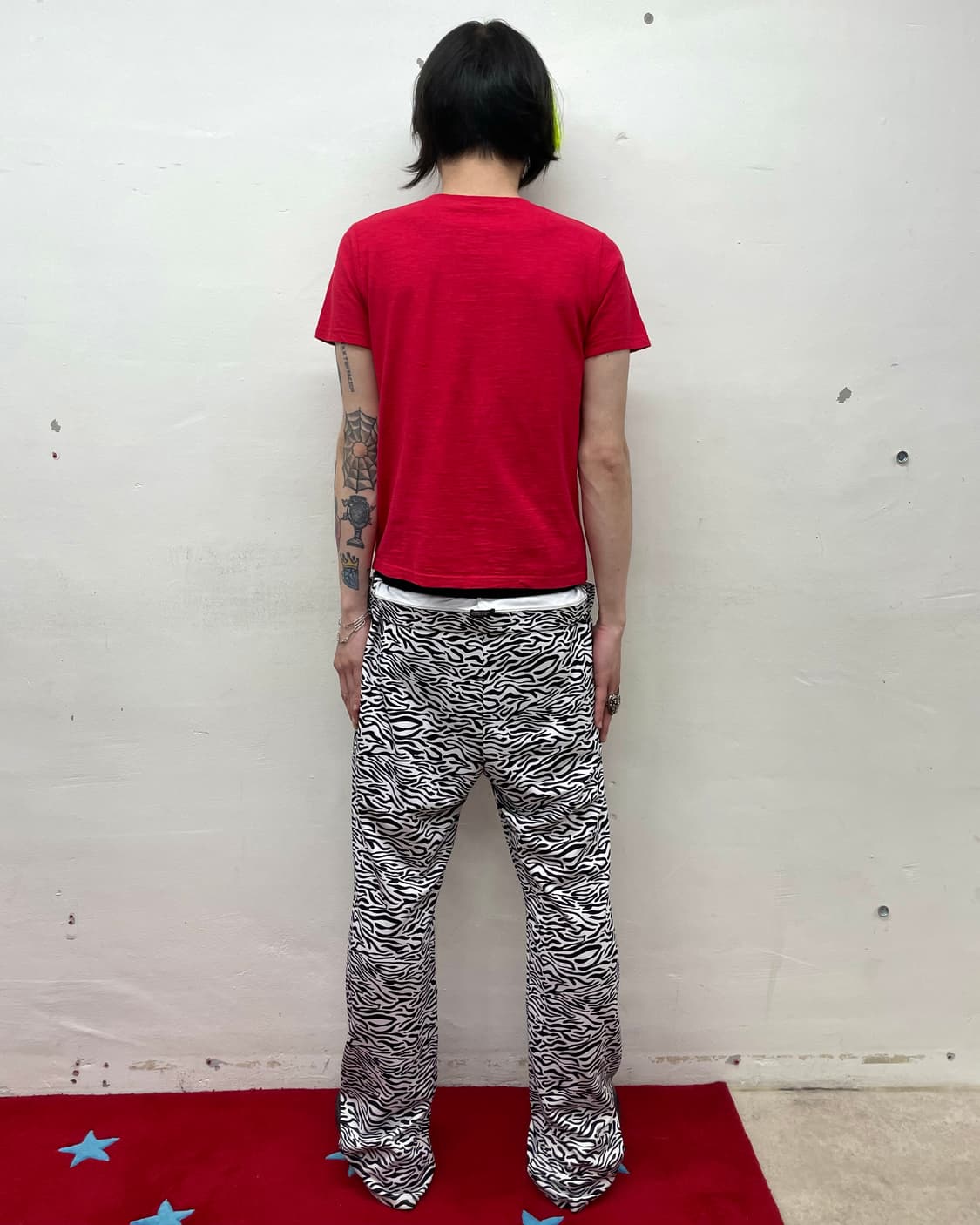 Headset Printed Red T-Shirt 상품이미지3