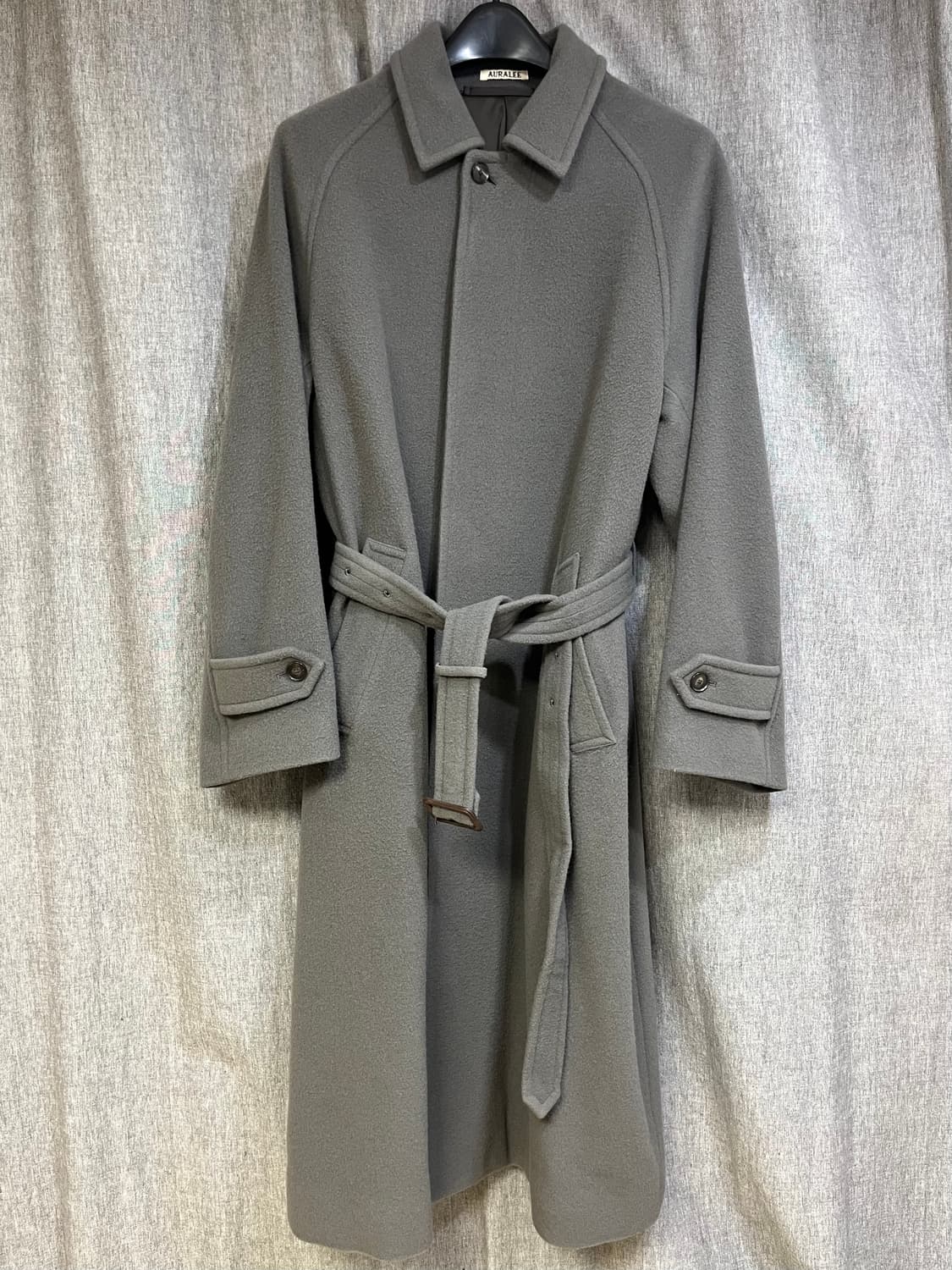 오라리 22FW 캐시미어 울 모저 수티엥 코트 그레이 4 사이즈 상품이미지2