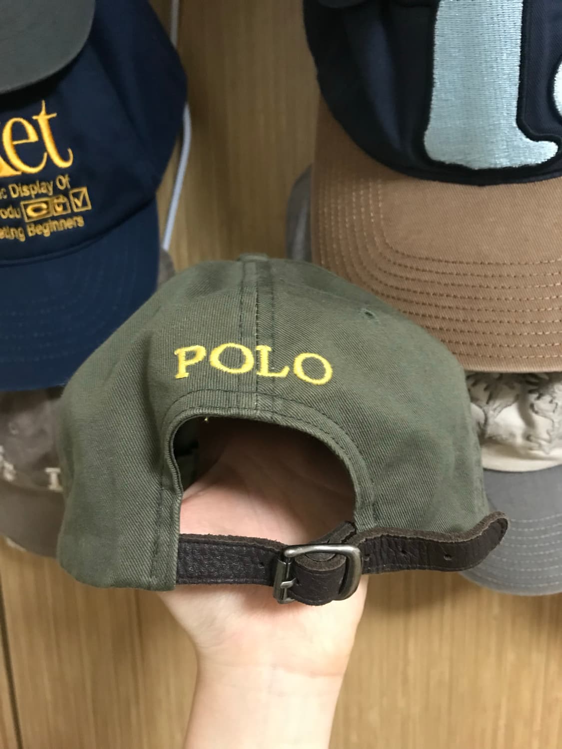 폴로 랄프로렌 빅포니 캡 카키 상품이미지3