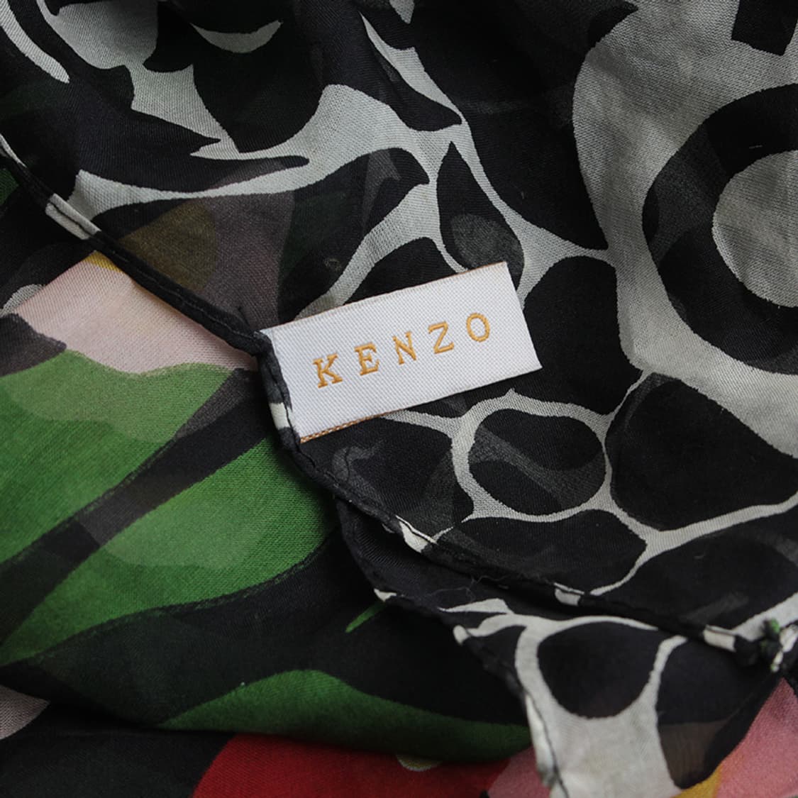 겐조 멀티컬러 실크 스카프 상품이미지4