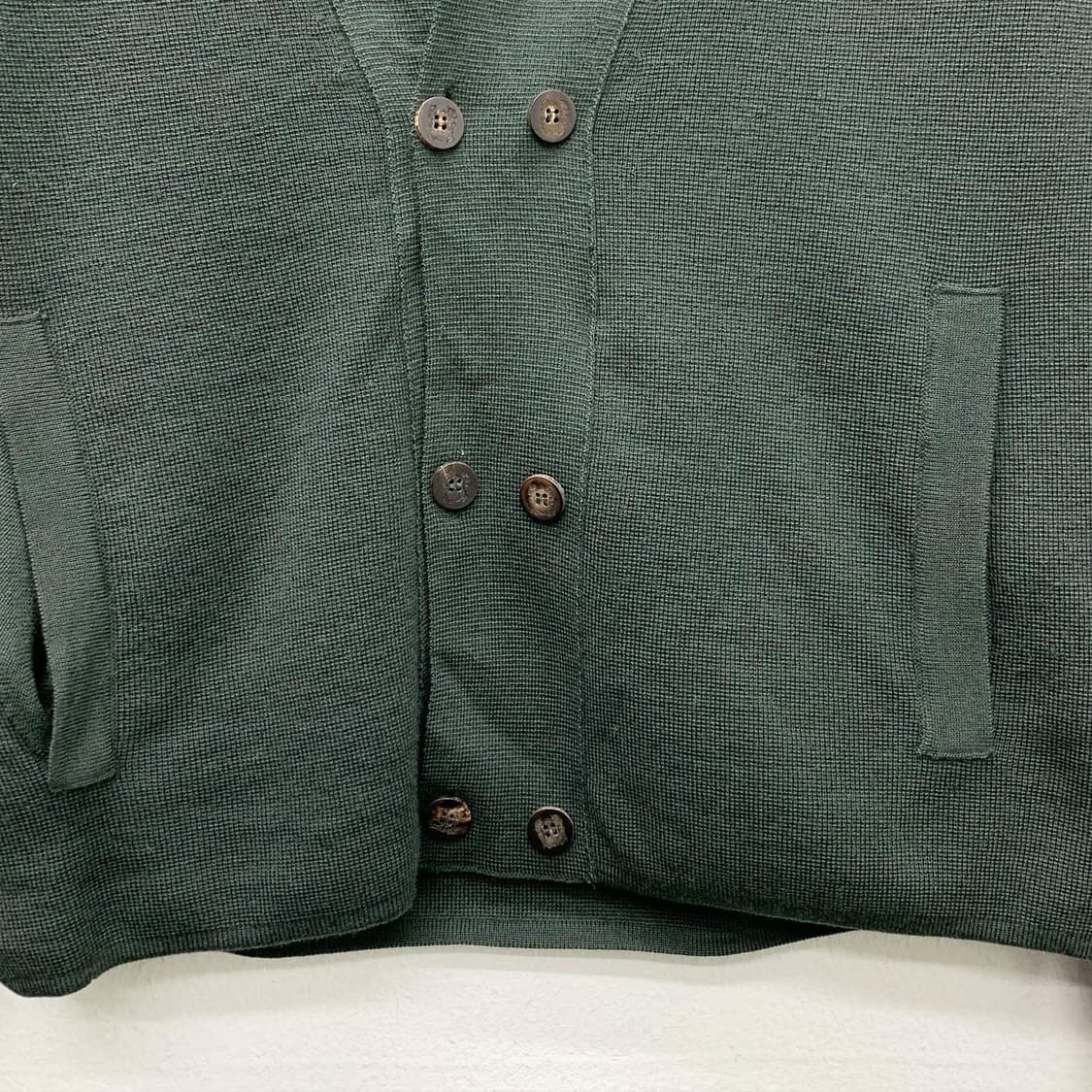 솔리드옴므 딥그린 더블 버튼 가디건 상품이미지5