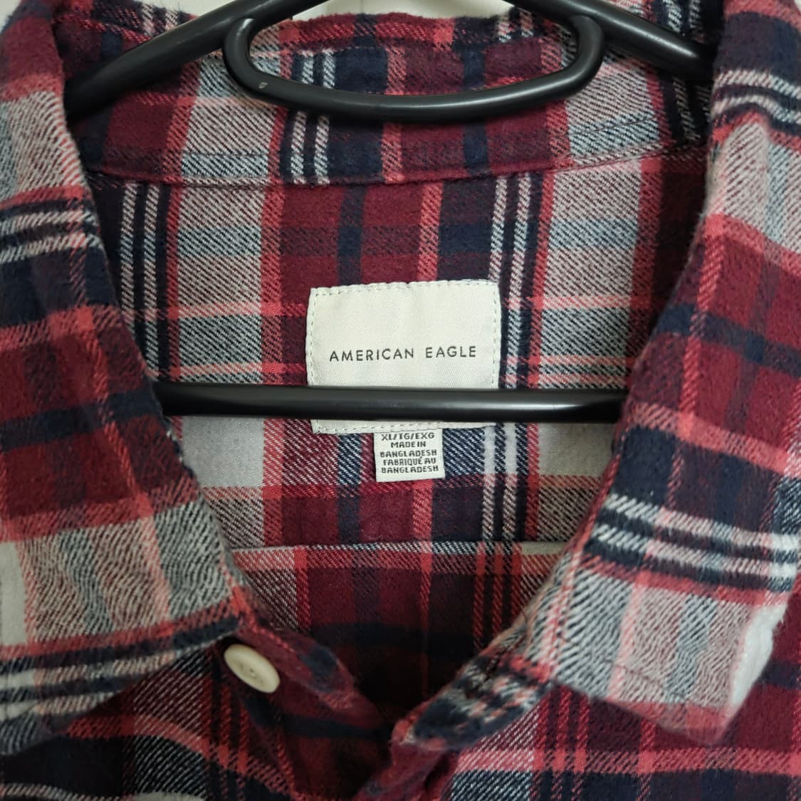아메리칸 이글 플란넬 체크 셔츠 XL(105) 상품이미지3