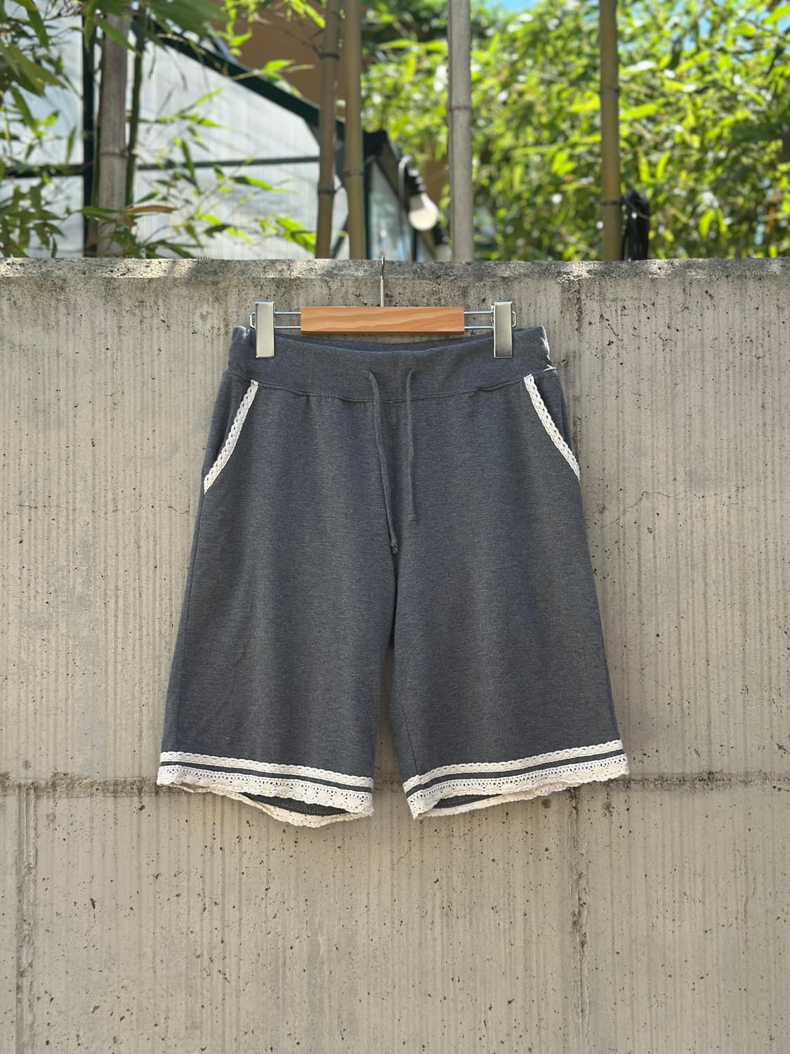 Japanese Vintage 페어리 레이스 스웻 쇼츠 상품이미지1