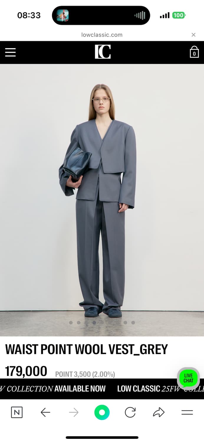 WAIST POINT WOOL VEST_GREY 상품이미지4