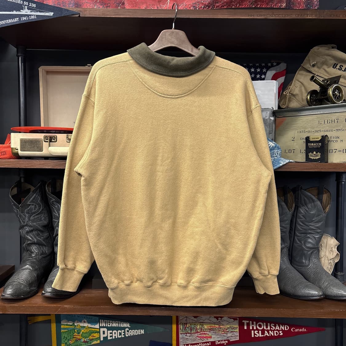 90s 폴로 챕스 헌팅 엠브로이드 숄카라 풀오버 헌팅 스웻셔츠 N1170 상품이미지2