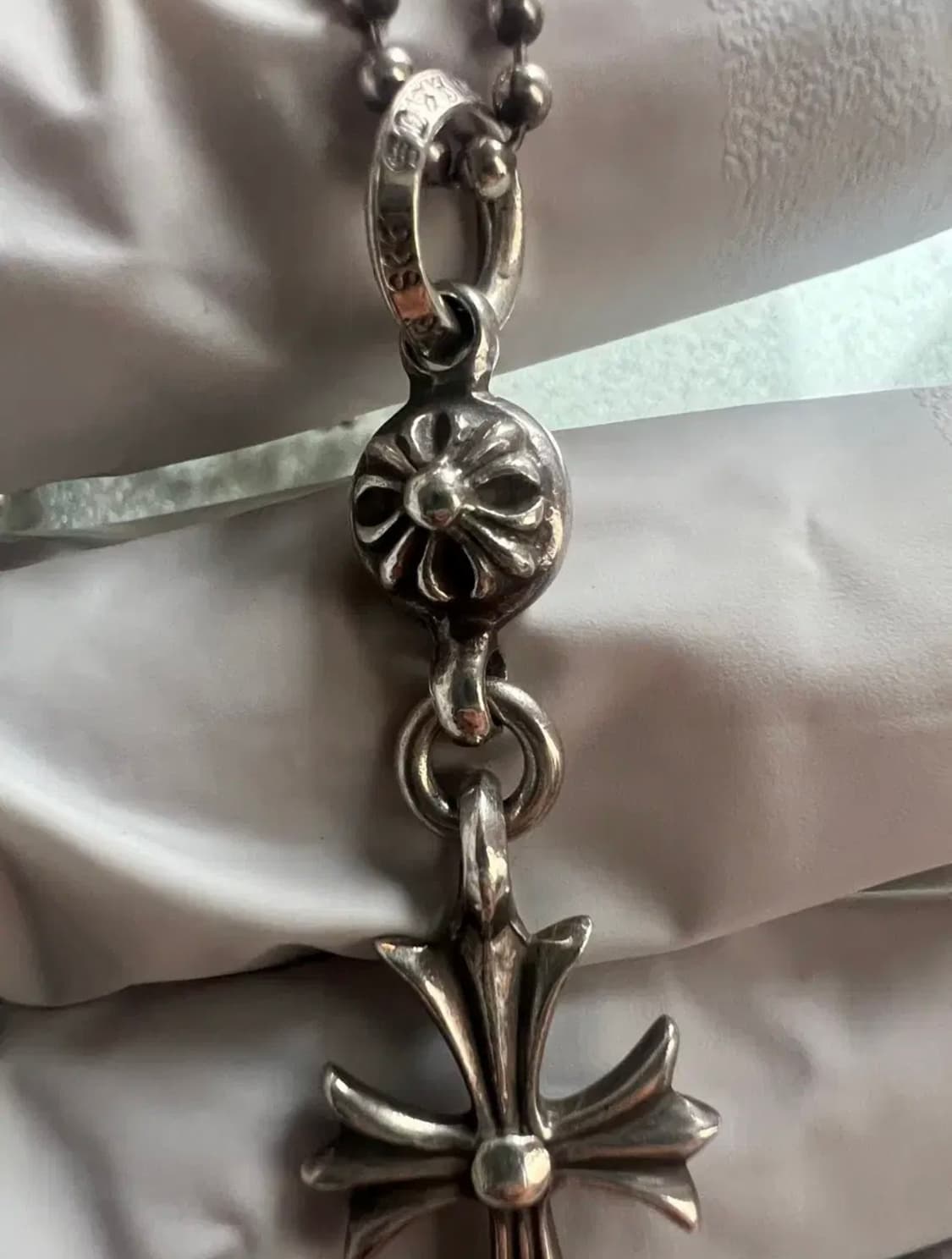 [30인치] 크롬하츠 원볼 타이니 크로스 + 정품 볼체인 상품이미지3